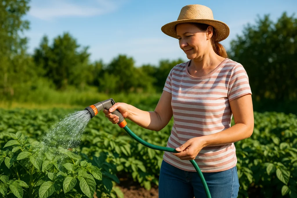 Як правильно поливати картоплю, щоб отримати якісний і рясний врожай