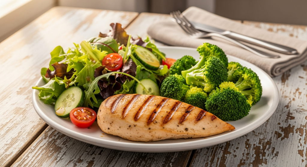 О котрій вечеряти, щоб не набрати вагу? Забудьте про 18:00 Зображення до статті від Imagen 4 (AI)